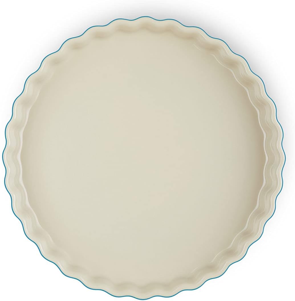 Le Creuset Tarteform aus Steinzeug, 28 cm, 2.1 Liter, Deep Teal, 71120286420001 Deep Teal 28 cm, Dee