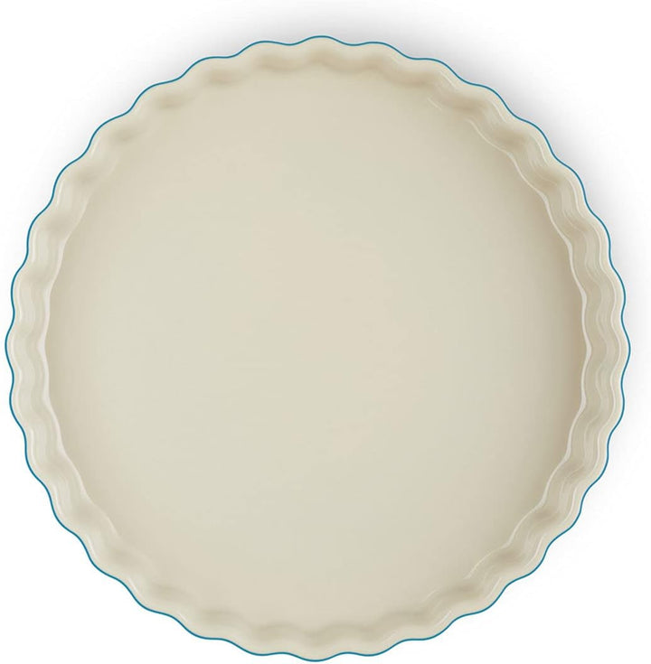 Le Creuset Tarteform aus Steinzeug, 28 cm, 2.1 Liter, Deep Teal, 71120286420001 Deep Teal 28 cm, Dee