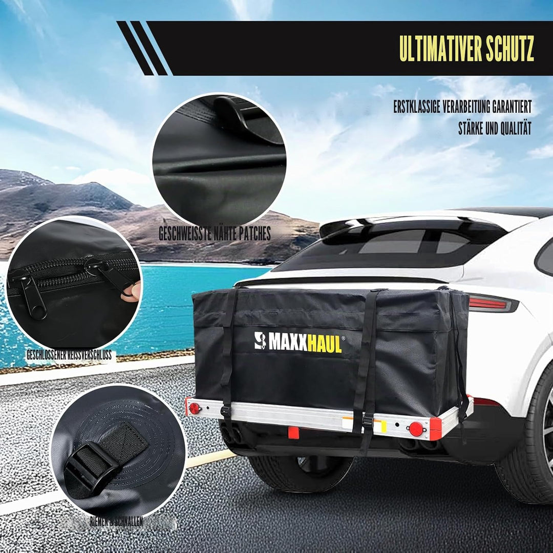 MAXXHAUL 70209 Softshell-Gepäckträger für Anhängerkupplung, strapazierfähig und wasserabweisend, 119