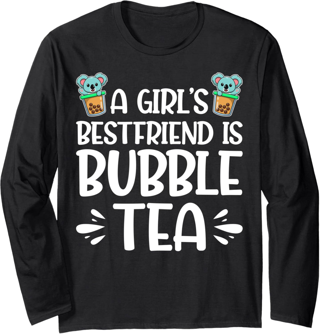 A best friend is bubble tea Merchandise Langarmshirt