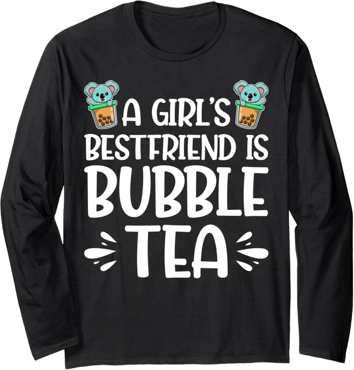 A best friend is bubble tea Merchandise Langarmshirt