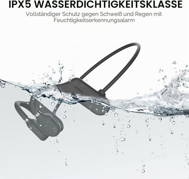 Queen.Y Knochenleitung Kopfhörer Bluetooth Offenes Ohr Drahtlose HiFi Stereo Kopfhörer mit Mikrofon