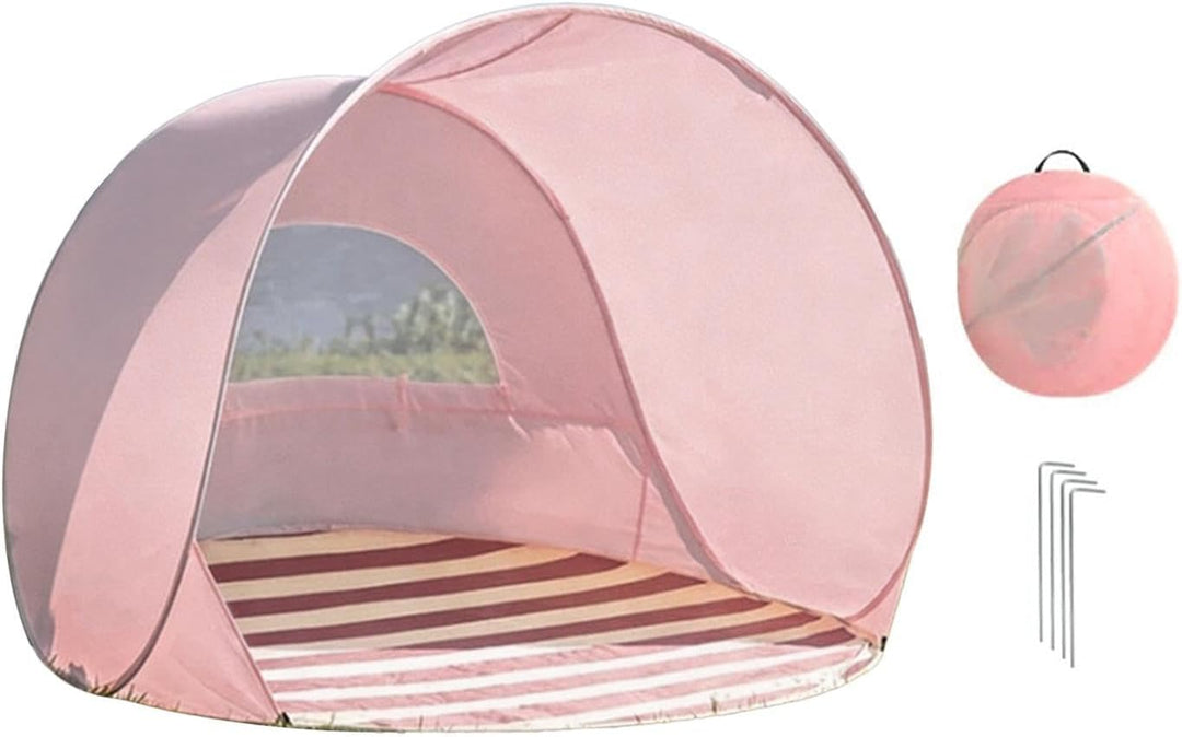 Strandzelt Pop-Up Zelts UV 50+, Schnell Aufbaubar, Nie Wieder Sonnenbrand, Sofortiger UV-Schutz Ultr