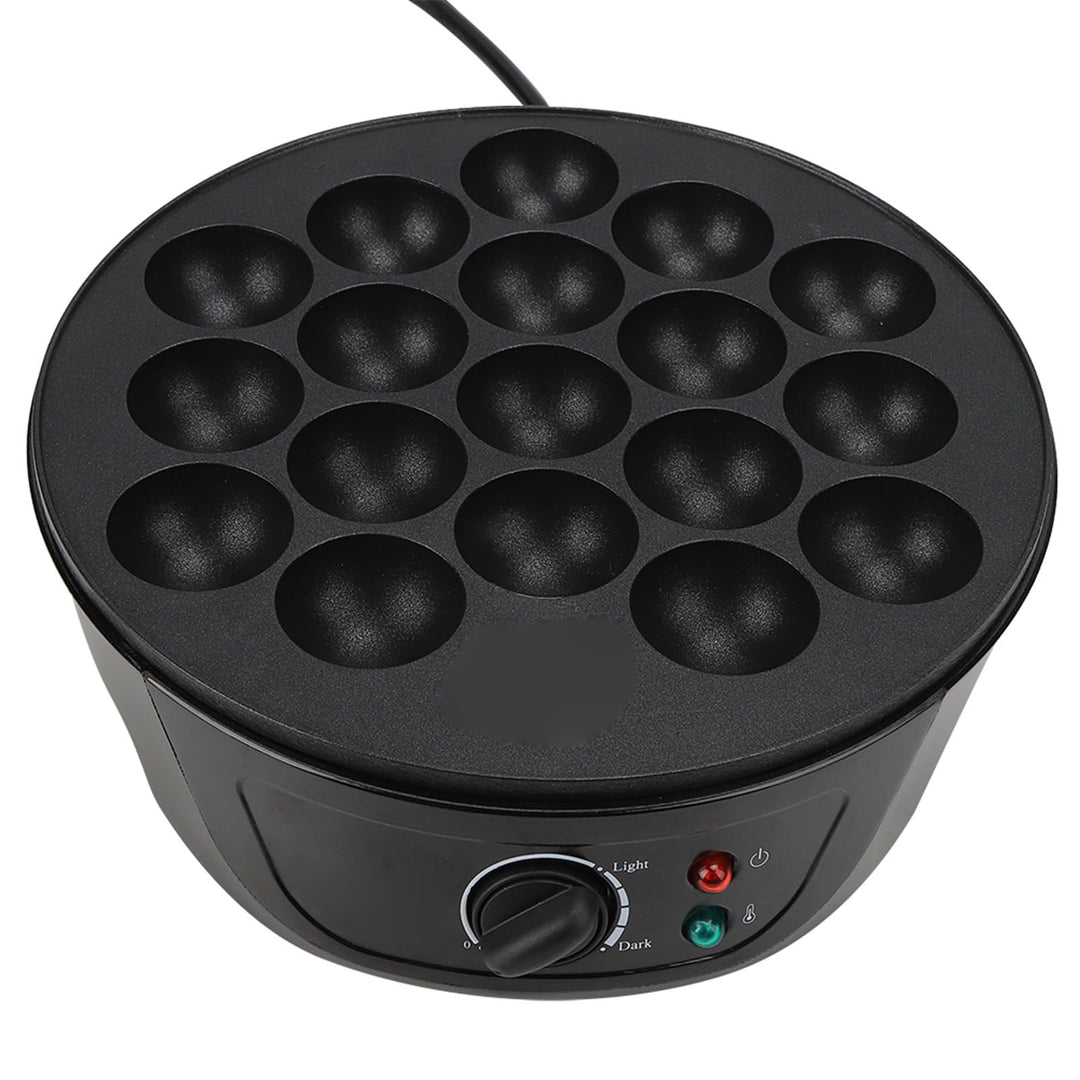 18 Runde Formen, Antihaftbeschichtung, 750W, 4cm Öffnung, Elektrische Takoyaki Maschine zum Geniesse