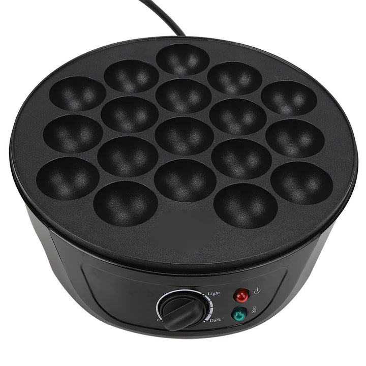 18 Runde Formen, Antihaftbeschichtung, 750W, 4cm Öffnung, Elektrische Takoyaki Maschine zum Geniesse