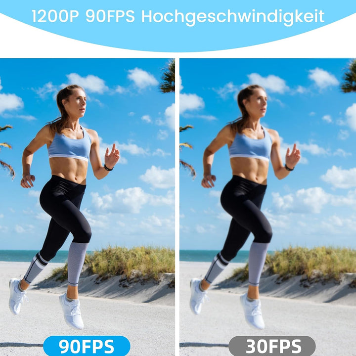 Hochgeschwindigkeits Kamera Globalverschluss 126° Weitwinkel | 1200P 90 FPS, 2MP 126°Weitwinkel, Lig