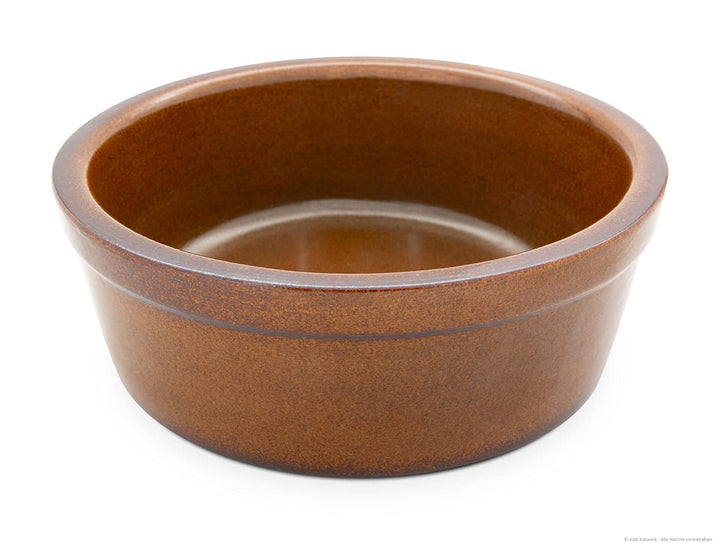 grosser Schwerer Hundenapf 3,8 Liter aus Keramik 28x11 cm Fressnapf Futternapf Futterschale Napf, br