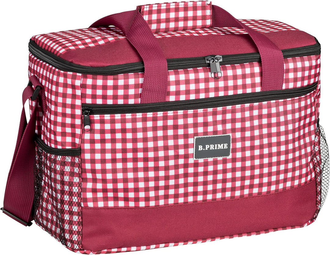 B.PRIME 20L Kühltasche Classic I 36x26x22cm I Isoliertasche I Lunch-Tasche I Kühlbox I Picknick-Tasc