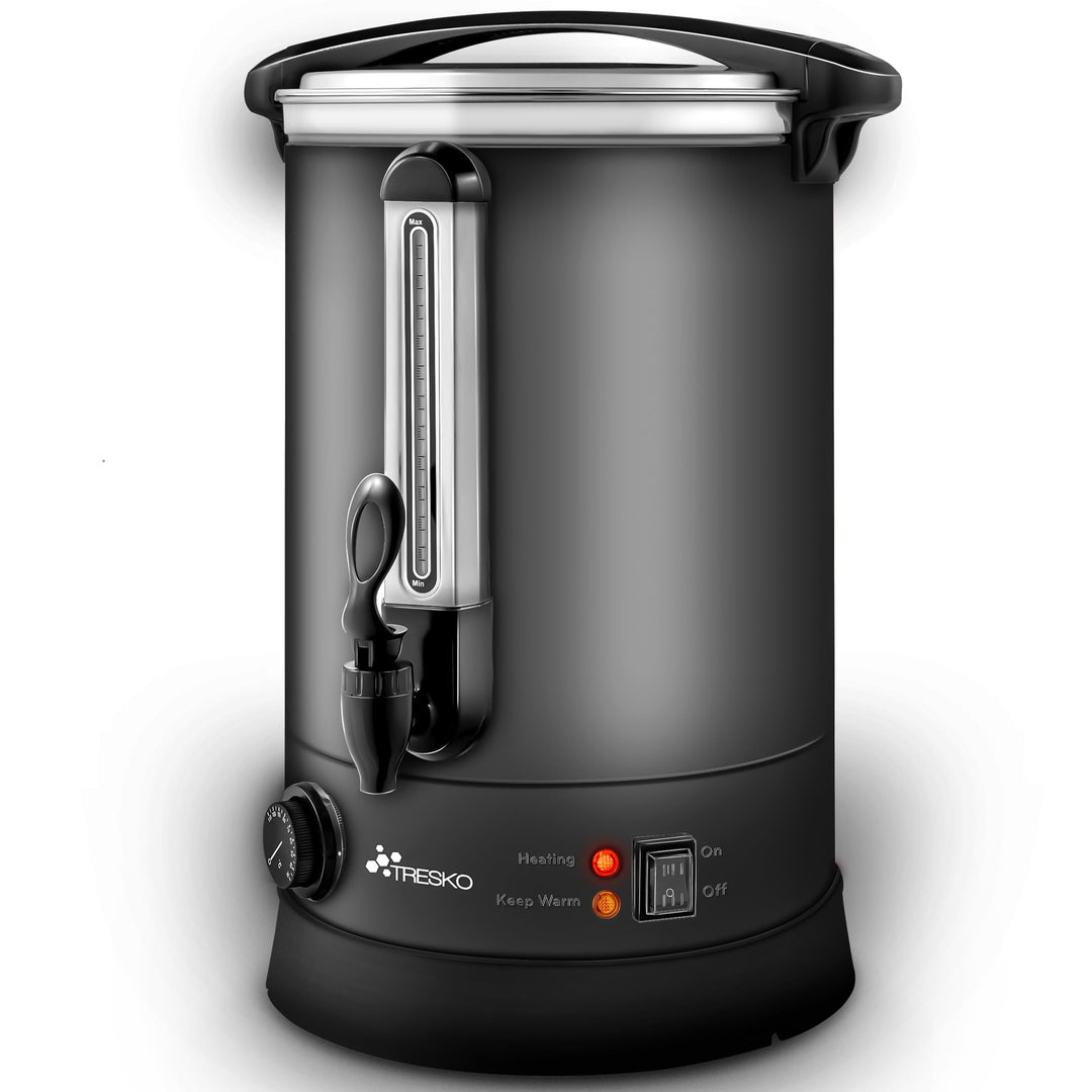 TRESKO® Glühweinkocher 10L / 1500W Einkochautomat aus Edelstahl Glühweinkessel Glühweinautomat Heiss