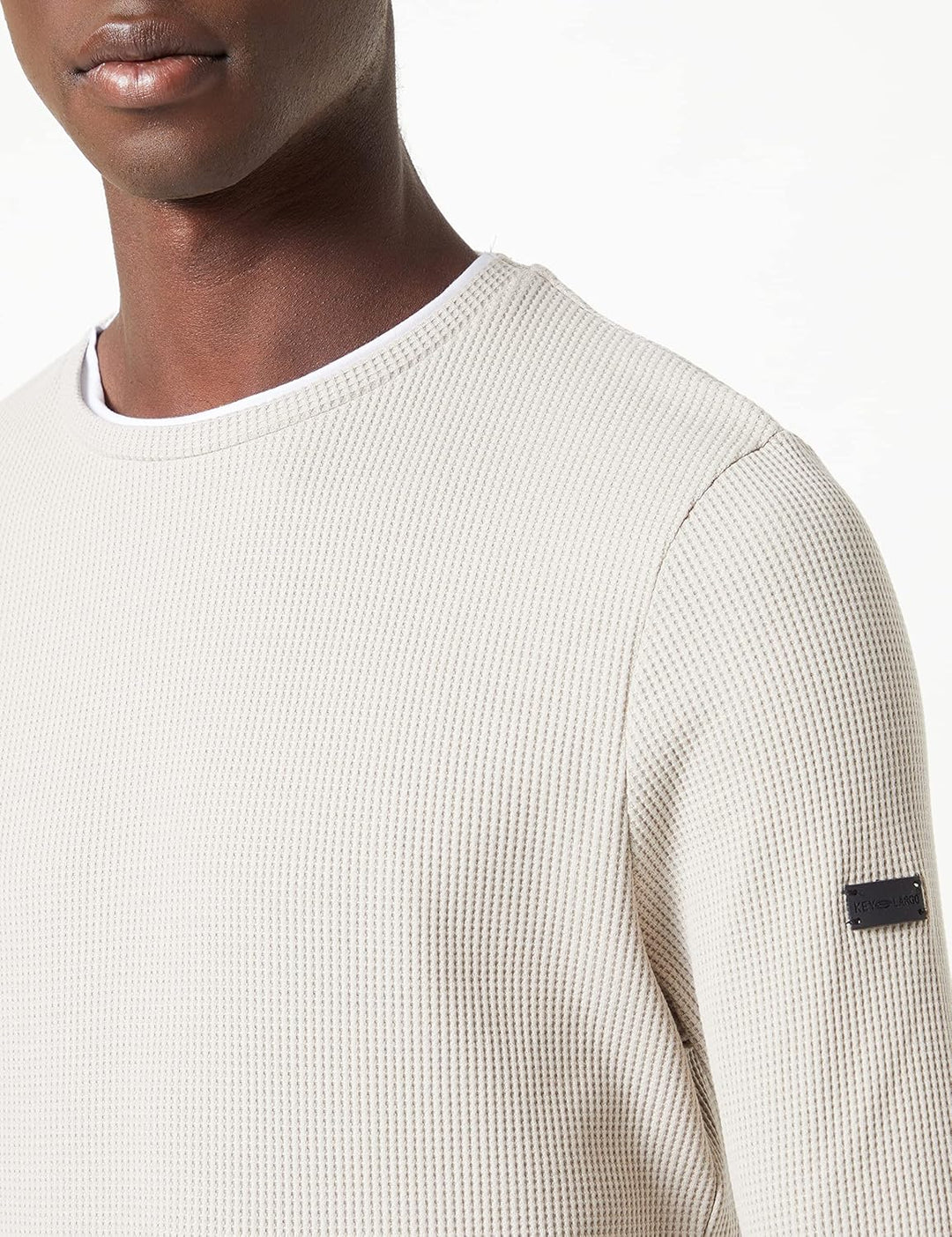 KEY LARGO Herren Stefano Round Sweatshirt XXL Sand (1005), XXL Sand (1005)
