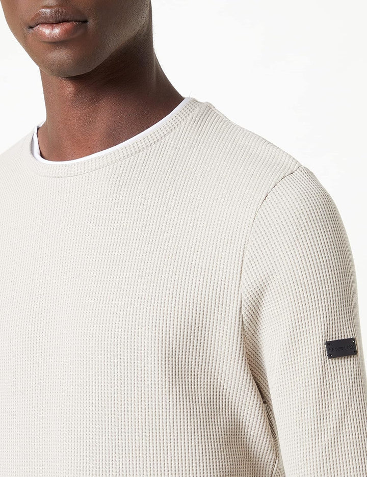 KEY LARGO Herren Stefano Round Sweatshirt XXL Sand (1005), XXL Sand (1005)
