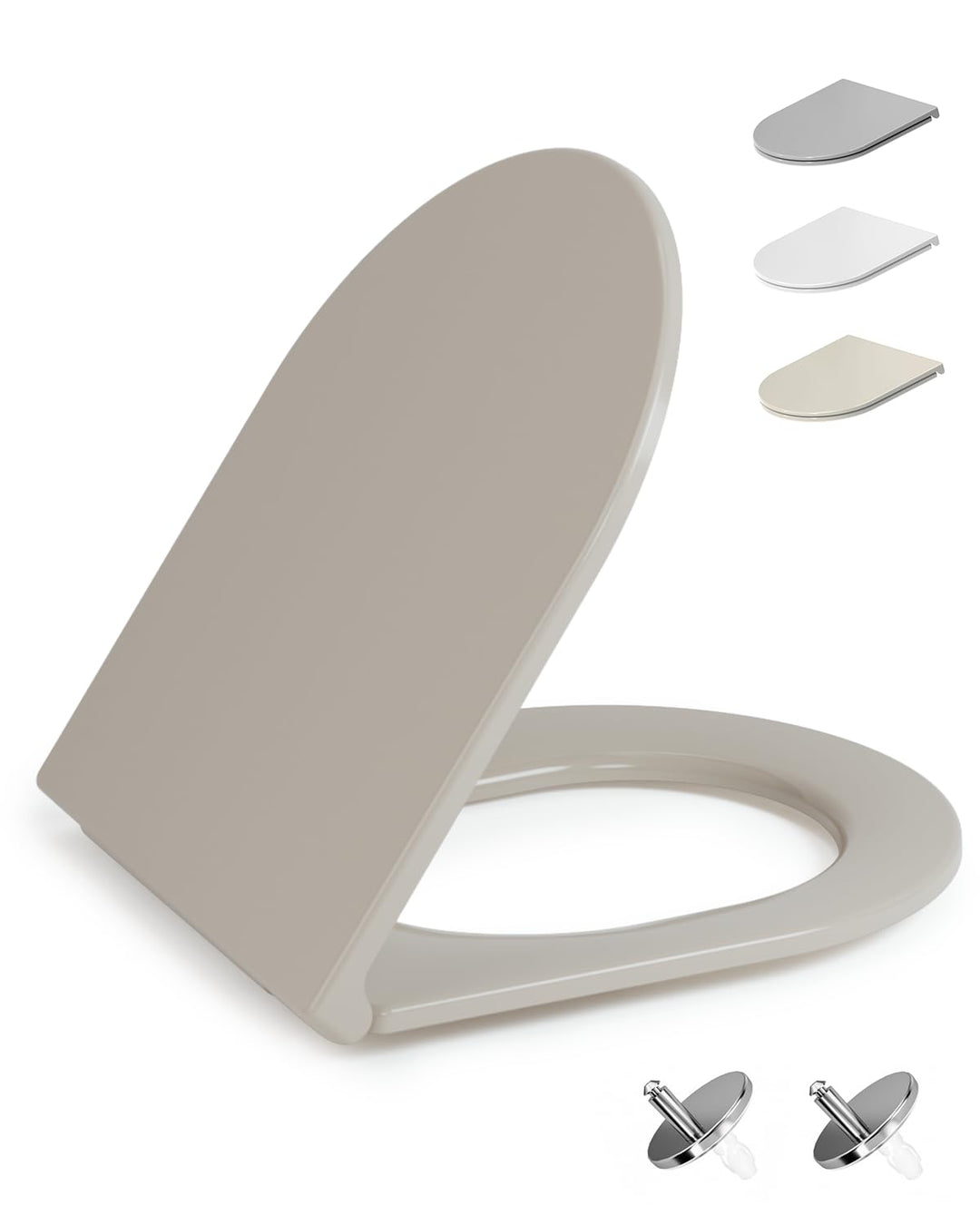 HySail Hochwertiger Toilettendeckel mit Absenkautomatik, Schnellverschluss und Hygienischer Oberfläc
