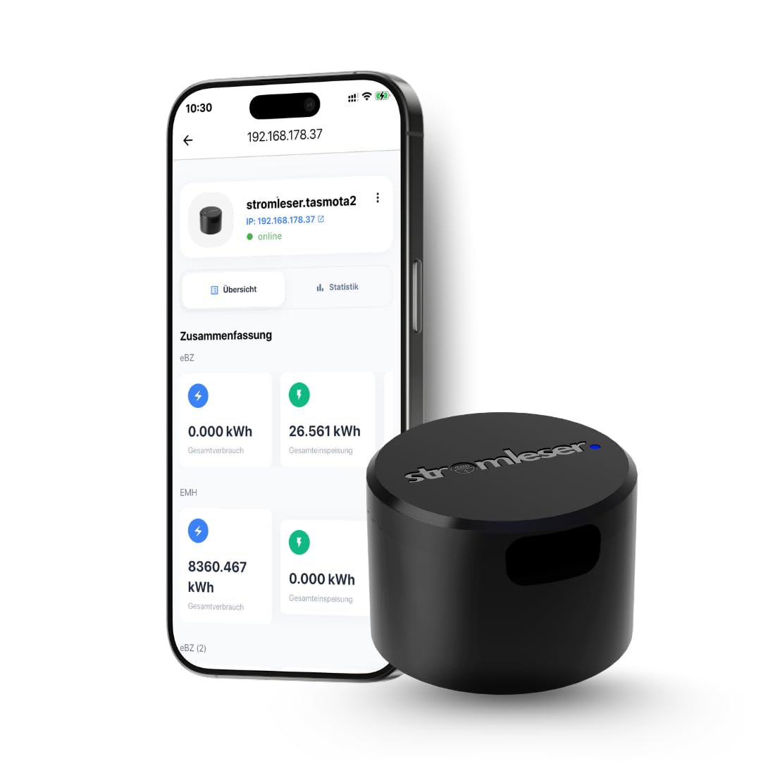 Stromleser WIFI smart meter IR Lesekopf Wlan Tasmota vorinstalliert inkl. Kabel