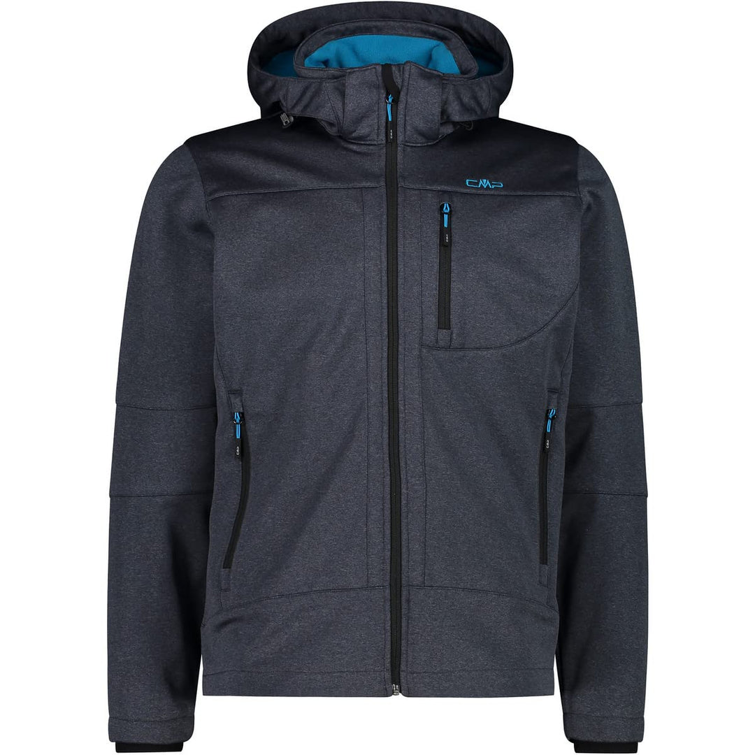 CMP Herren Zip Kapuzenjacke 48 Titan Mel., 48 Titan Mel.