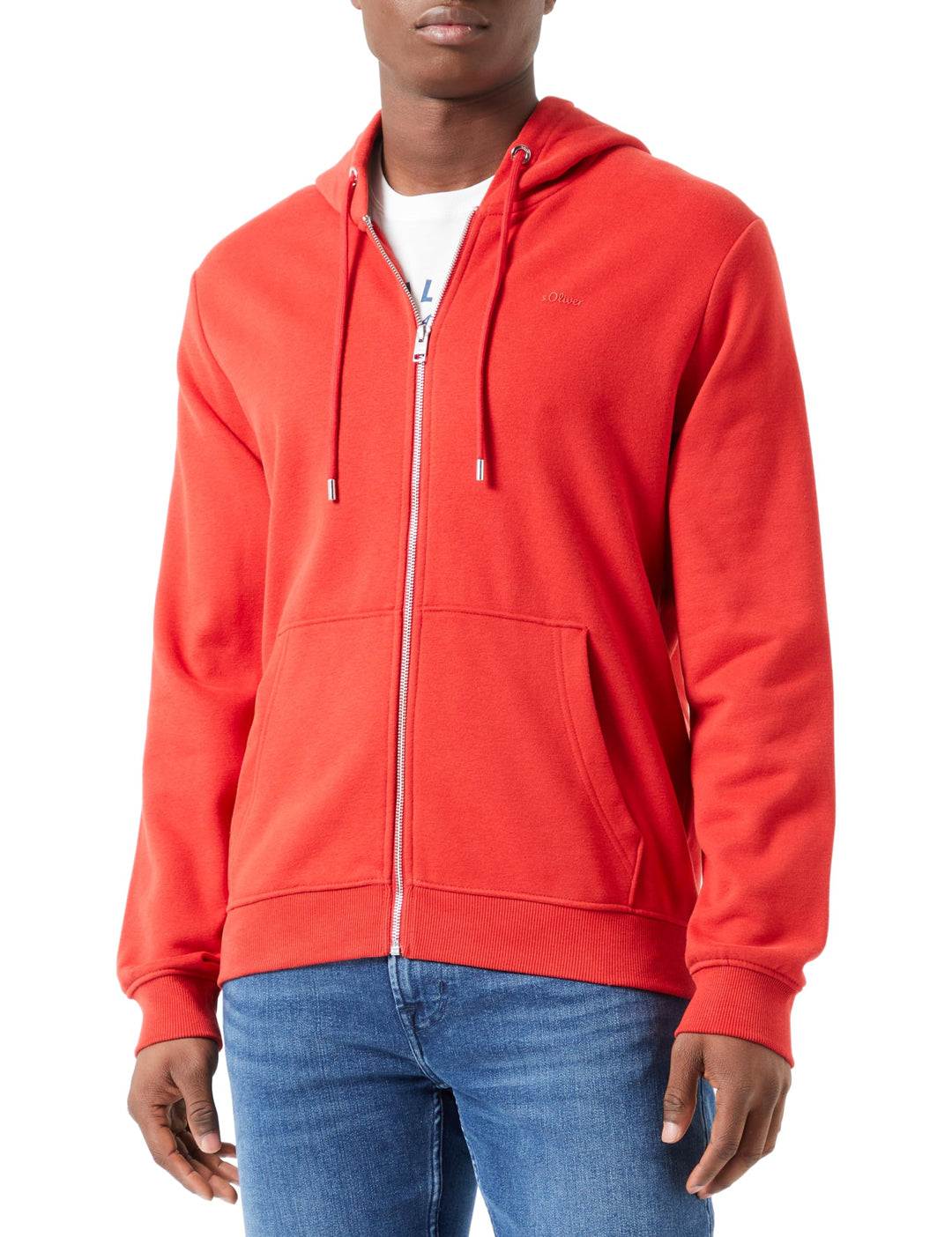 s.Oliver Herren Sweatshirt Jacke M Rot, M Rot