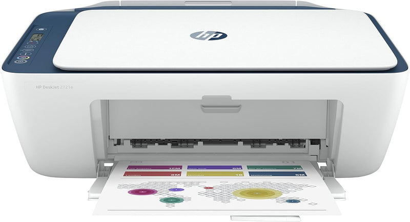 HP DeskJet 2721e Multifunktionsdrucker, 6 Monate gratis drucken mit HP Instant Ink inklusive, Drucke