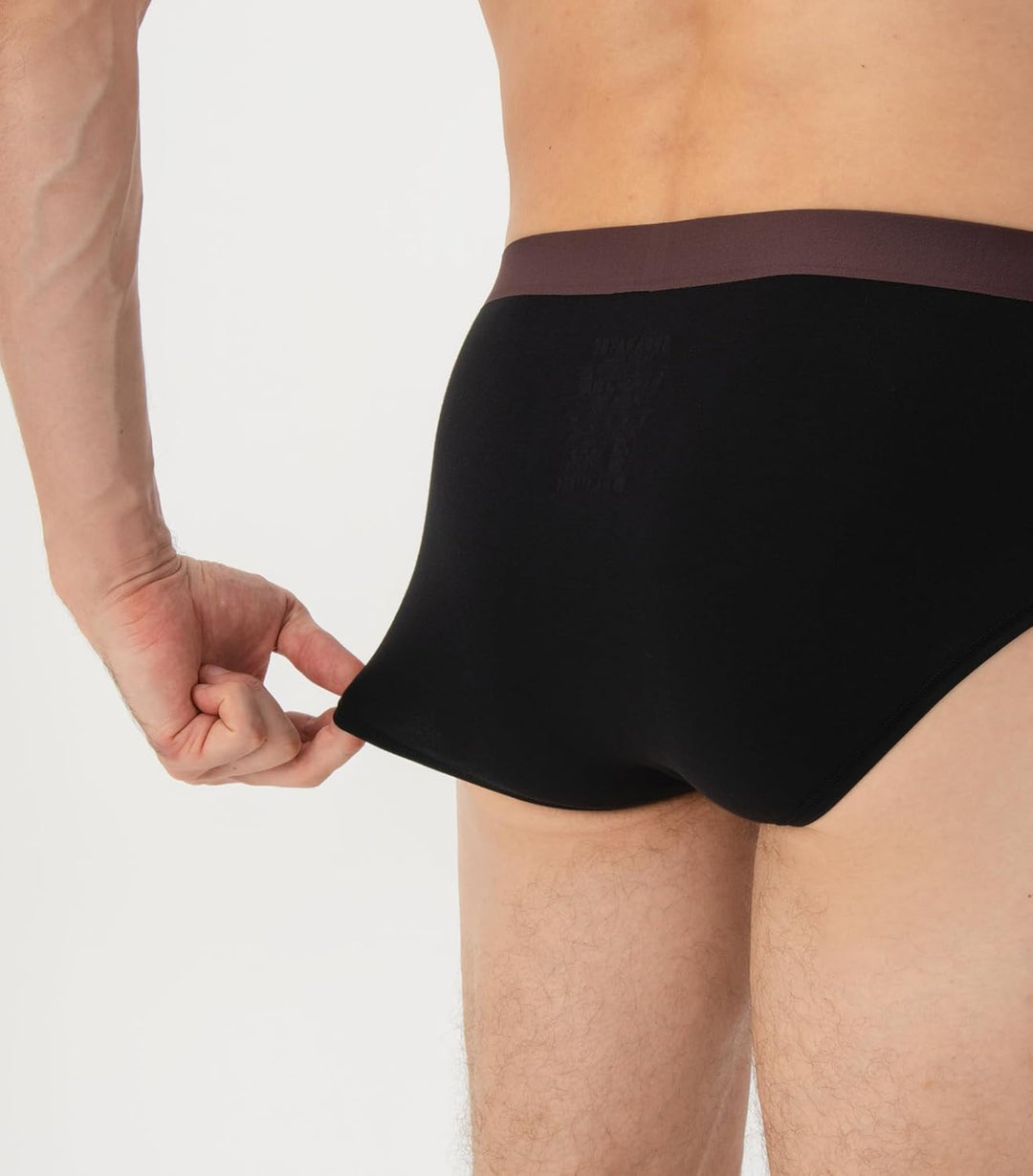 Separatec Herren Boxershorts 4er Pack Doppelbeutel Dual Pouch, Bambus Unterhosen Männer, Stretcken H