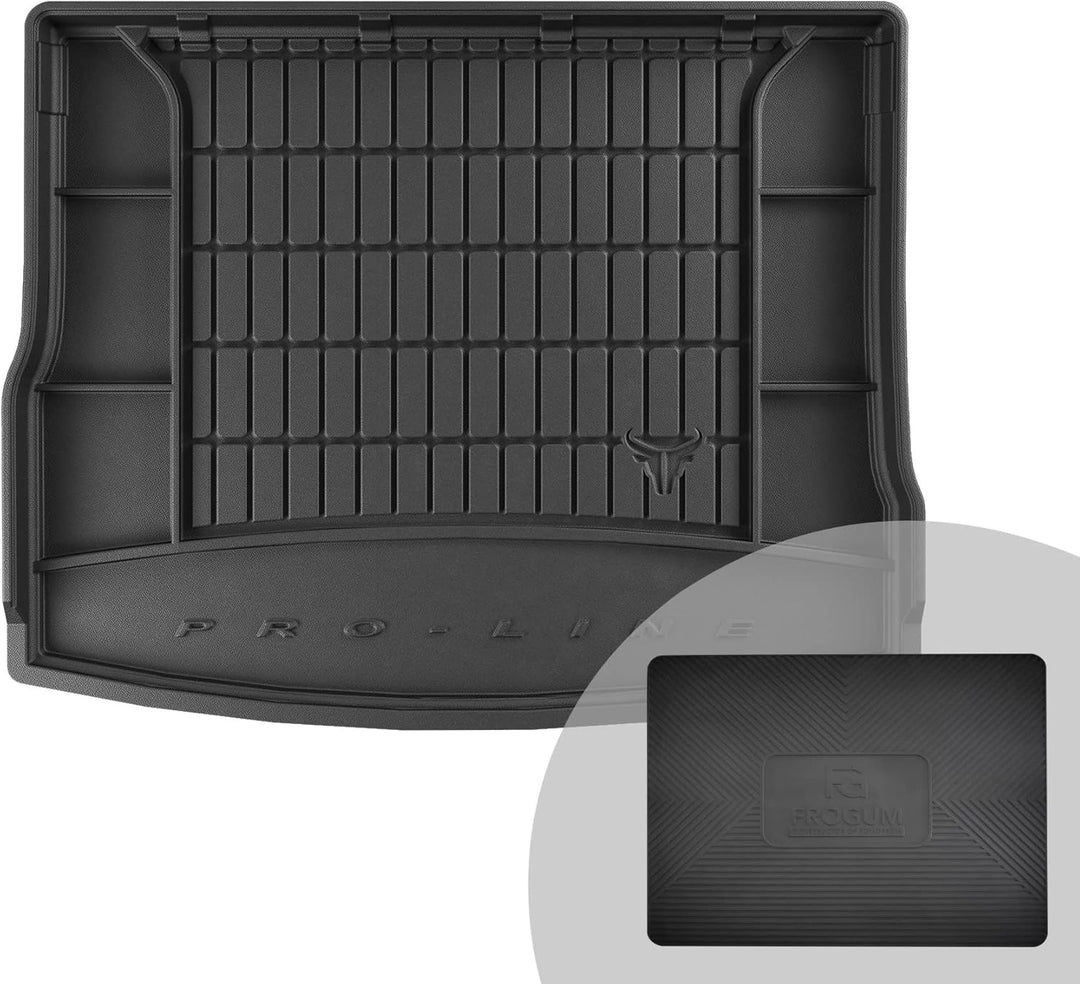 FROGUM ProLine 3D Gummimatte Exklusive Auto Kofferraummatte Kofferraumwanne für Volkswagen Tiguan II