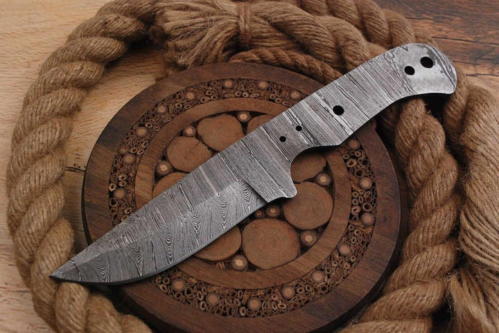 Damast Klinge Handgeschmiedete Damast Rohling Damascus blank blade 6076EA