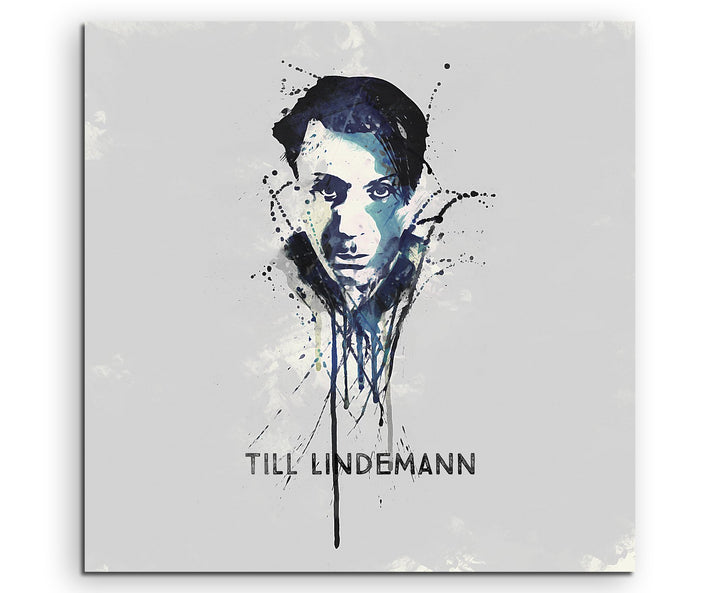 Paul Sinus Art Till Lindemann 60x60cm Keilrahmenbild Kunstbild Aquarell Art Wandbild auf Leinwand fe