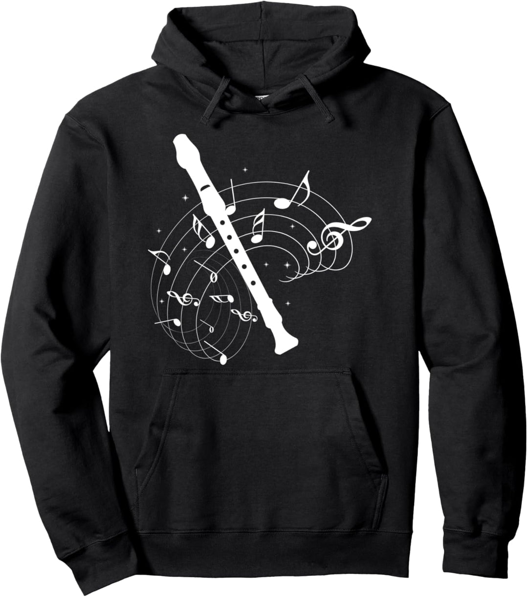 Blockflöte Flöte Spieler Lehrer Pullover Hoodie