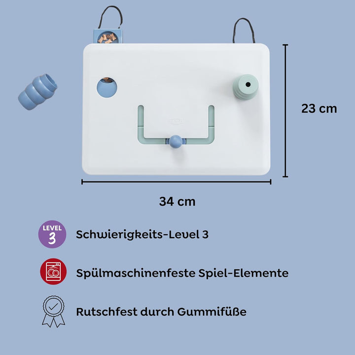 TRIXIE 32025 Move-2-Win Futterpuzzles für Hunde, Level 3, blau und weiss Training Level 3 Move2Win,