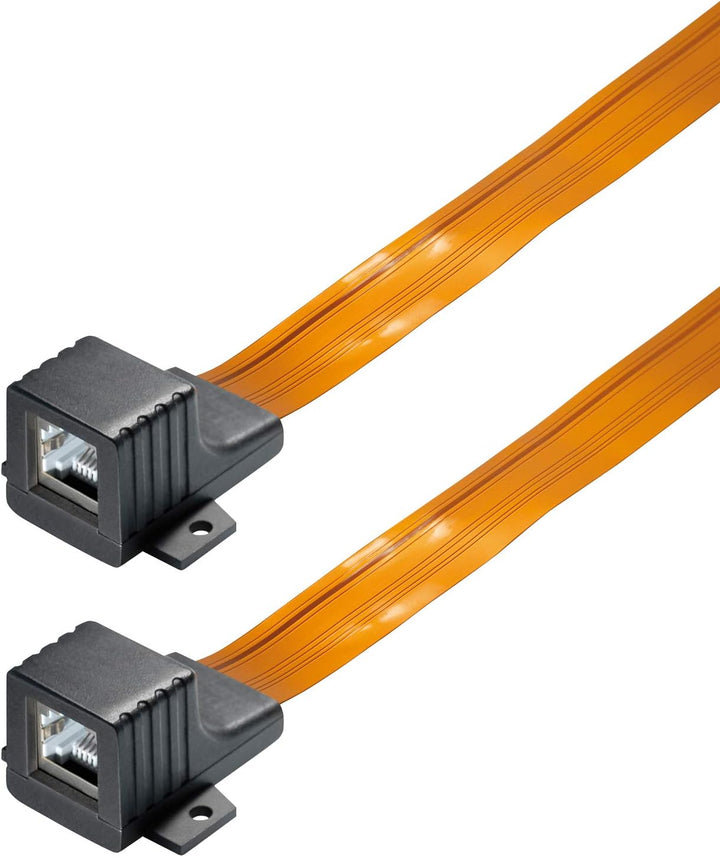 ARLI RJ45 Fensterdurchführung für 3 Flachkabel Netzwerkkabel inkl. 6 Klebepads + 12 Schrauben rj 45