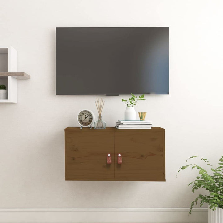60x30x30 cm Wandschrank TV Schrank mit 2 Türen Hängeschrank Bücherregal Schweberegal Lagerschrank Sc