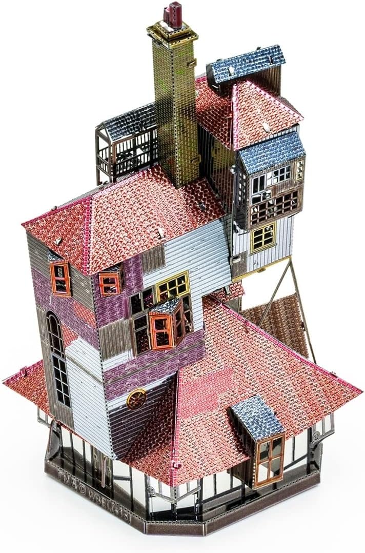 Fascinations MMS476 Metal Earth Metallbausätze - Harry Potter Fuchsbau The Burrow, lasergeschnittene