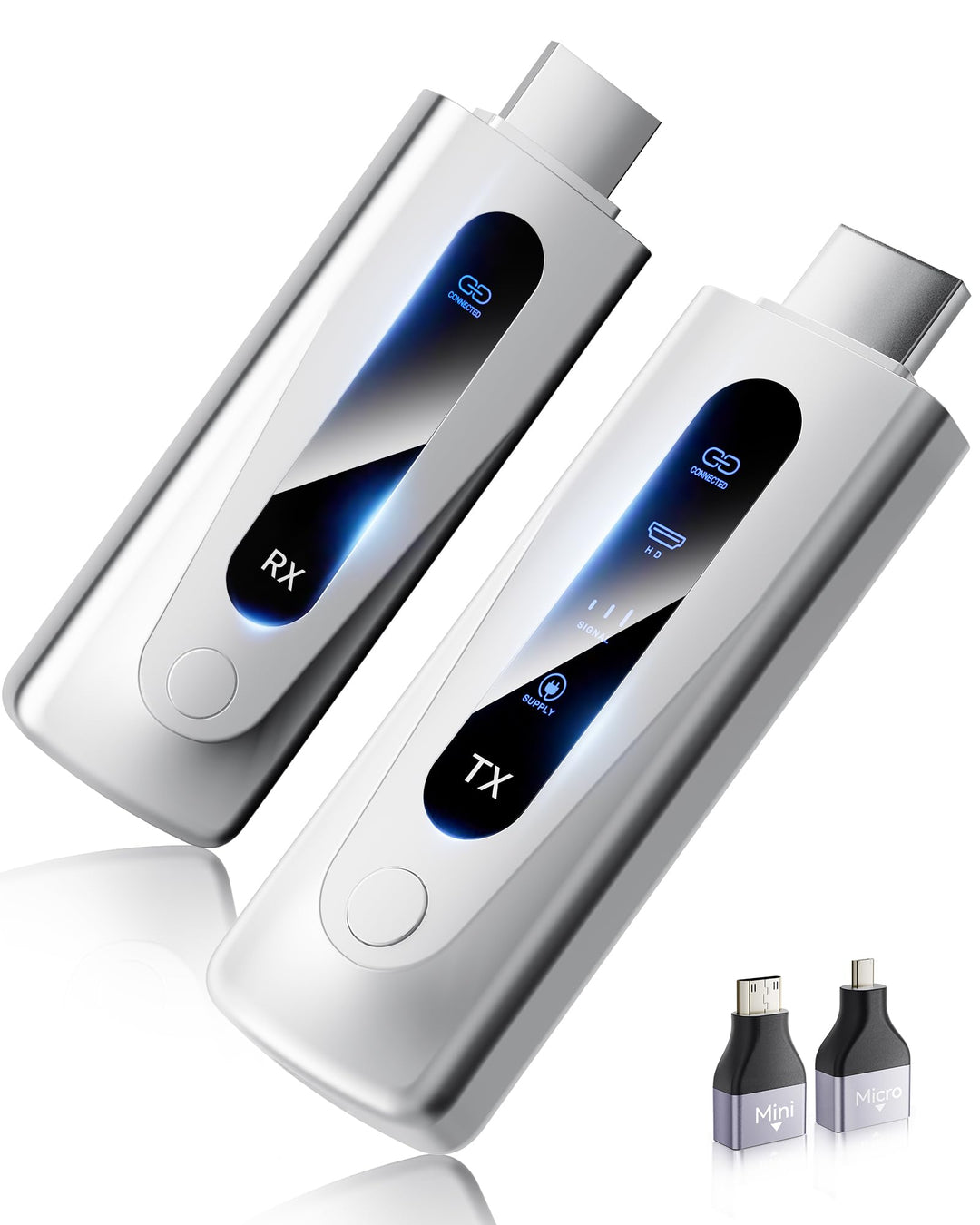 BRAIDOL Wireless HDMI Transmitter and Receiver, HDMI Funkübertragung 4K 100M/328FT, 5G Tragbarer HDM