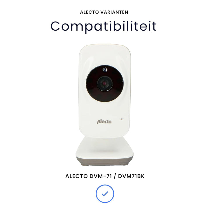 Halter passend für Alecto DVM-71 - Babyphone Halterung - Version 2 - Für Bettumrandung von 10 bis 42