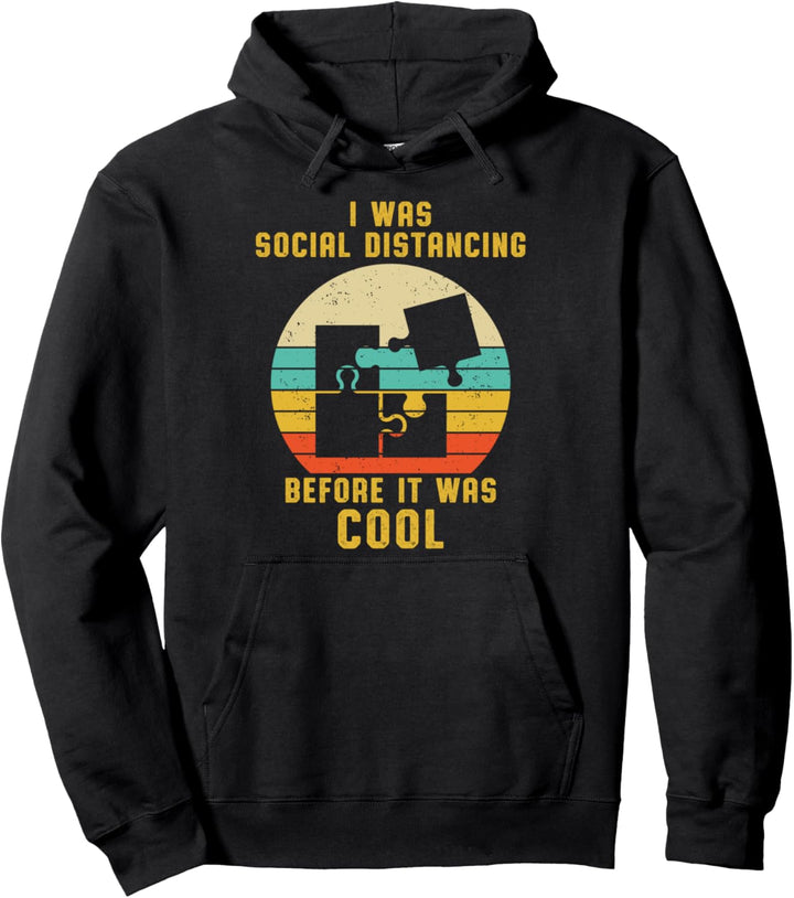 Puzzle Rätsel Isolation Soziale Distanzierung Cool Geschenk Pullover Hoodie