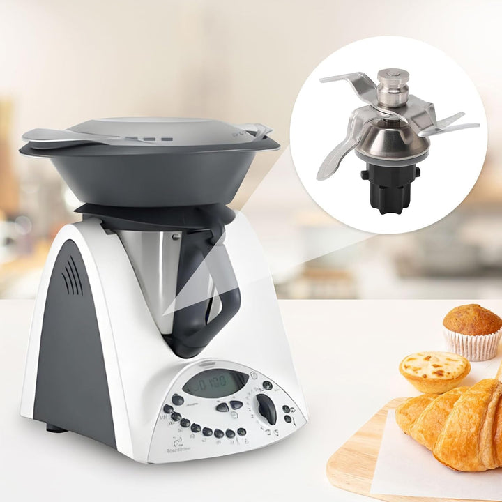 Messer für Vorwerk Thermomix TM31, Ersatzmesser aus Edelstahl, TM31 Ersatzteile, Perfekt zum Zerklei