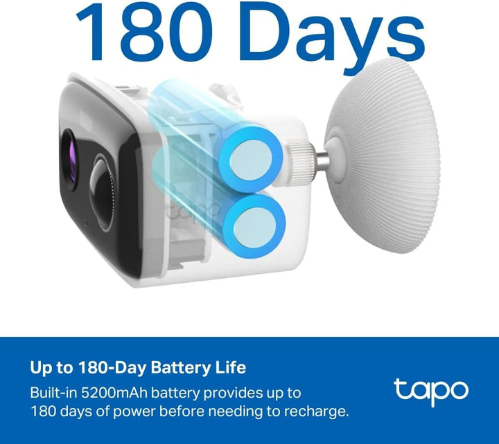 Tapo C400 Aussenkamera Akku | Überwachungskamera aussen mit 1080p-HD-Video, WLAN, Nachtsicht, witter