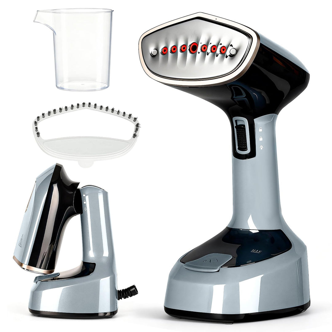 VINATO 1500W Steamer Dampfglätter, Reise Steamer Dampfglätter, 25s schnelles Aufheizen, Dampfbürste