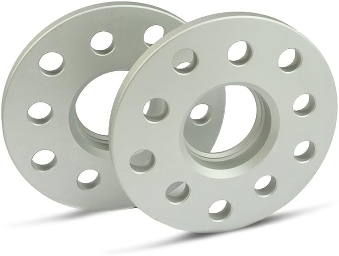 SCC Spurverbreiterung 12104E - silber eloxiert - LK: 98/4+2 NLB: 58,1 - 10mm - 2 Stück 10mm silber,