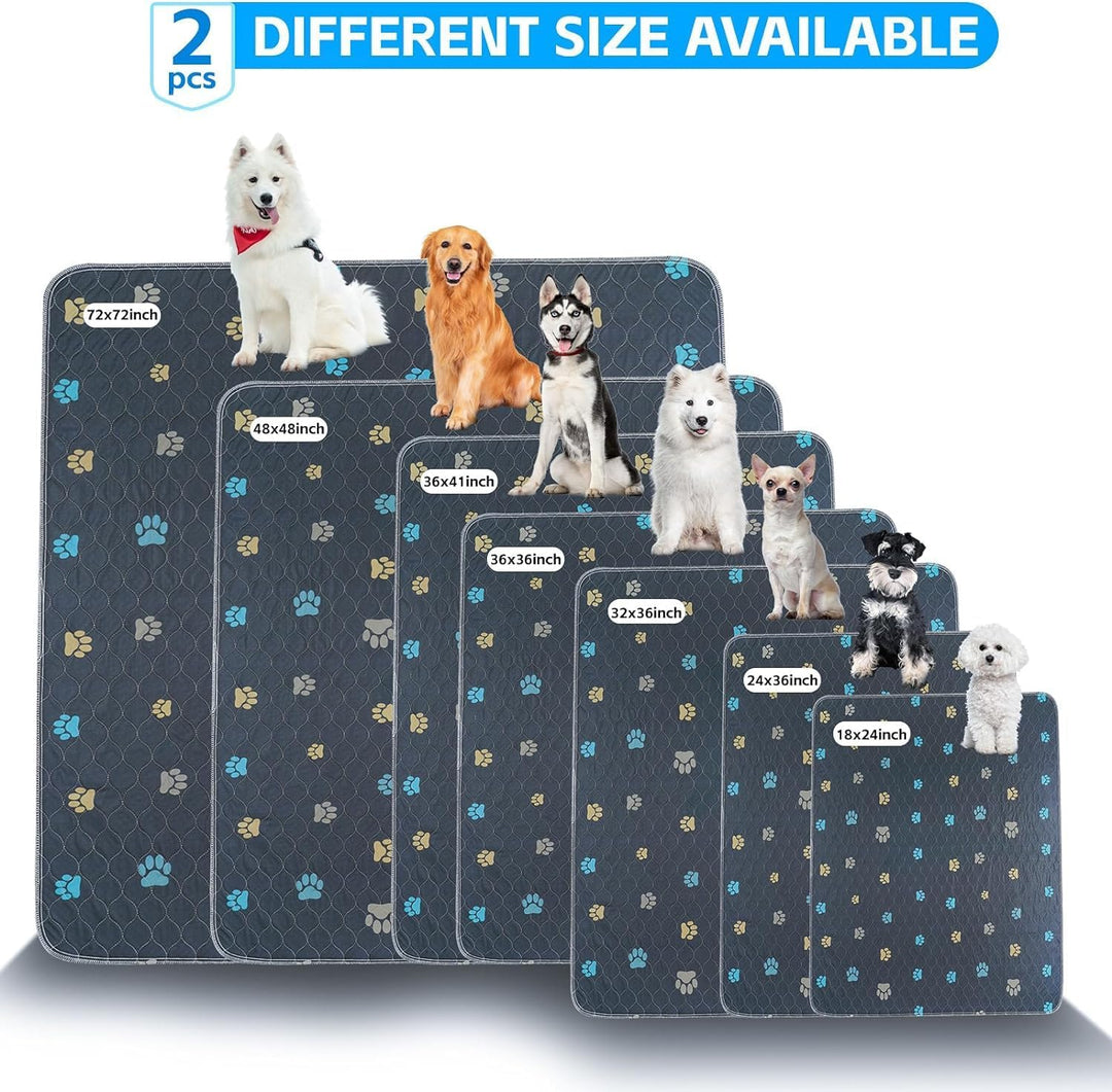 Aitmexcn Welpenunterlagen Waschbar 70×100 cm – 2 Stück Wiederverwendbare Hundetrainingspads, Saugsta