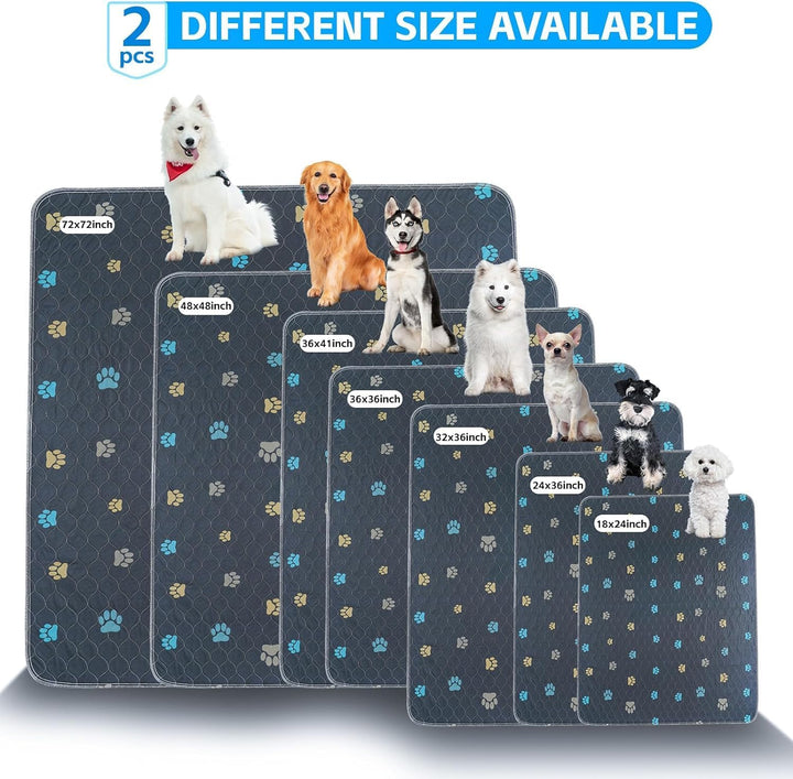 Aitmexcn Welpenunterlagen Waschbar 70×100 cm – 2 Stück Wiederverwendbare Hundetrainingspads, Saugsta