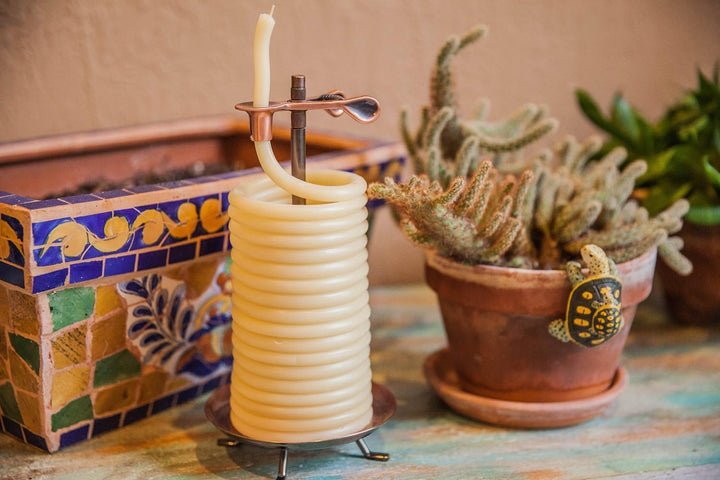Candle by the Hour 80 Stunden vertikale Kerze, umweltfreundlich, natürliches Bienenwachs mit Baumwol