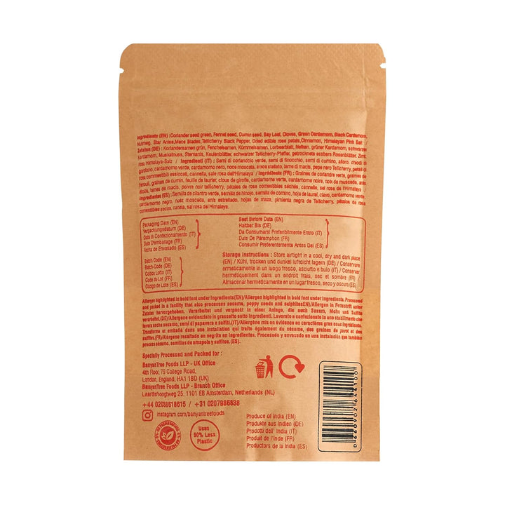 BanyanTree Foods Garam Masala Gewürzmischung 100g ~ Ganz natürlich | indischer Herkunft