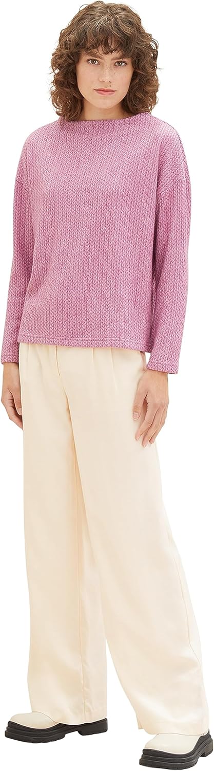 TOM TAILOR Damen Sweatshirt XXS 33830 - Mauvy Plum, XXS 33830 - Mauvy Plum