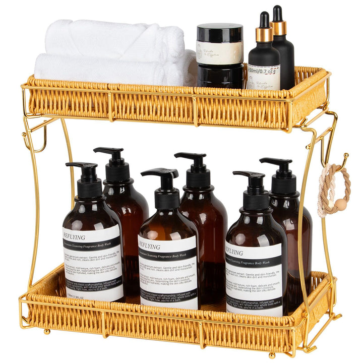 REFLYING Abnehmbarer Badezimmer Organizer, Skincare Parfüm Organizer, Küchen Organizer, Gewürzregal,