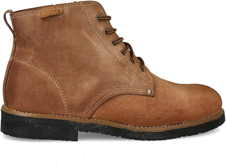 PAYMA - Rustikale Chukka Leder Stiefel für Herren. Safari Boot Schuhe Casual Work Outdoor und Garte