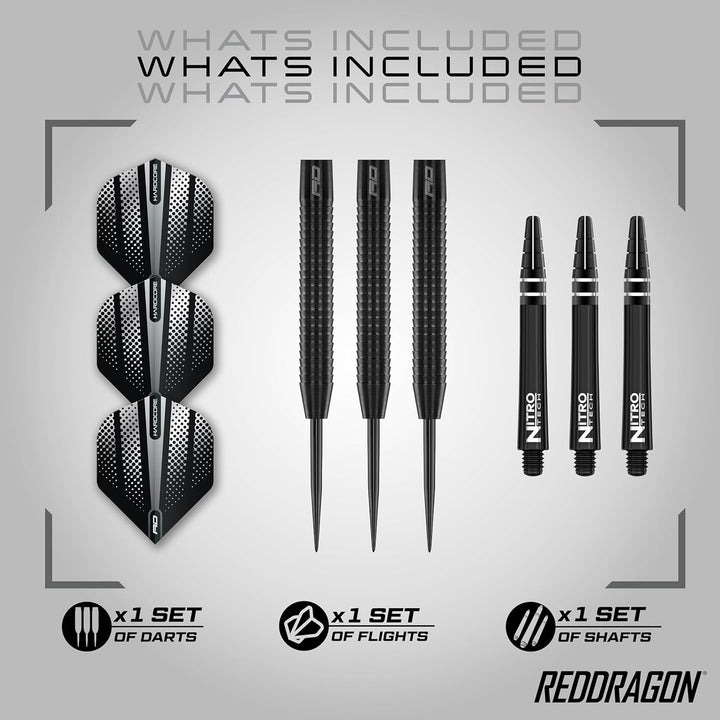 RED DRAGON Razor Edge Series Dartpfeile Tungsten Profi Steel Darts mit Flights und Schäfte 23 g 1 St
