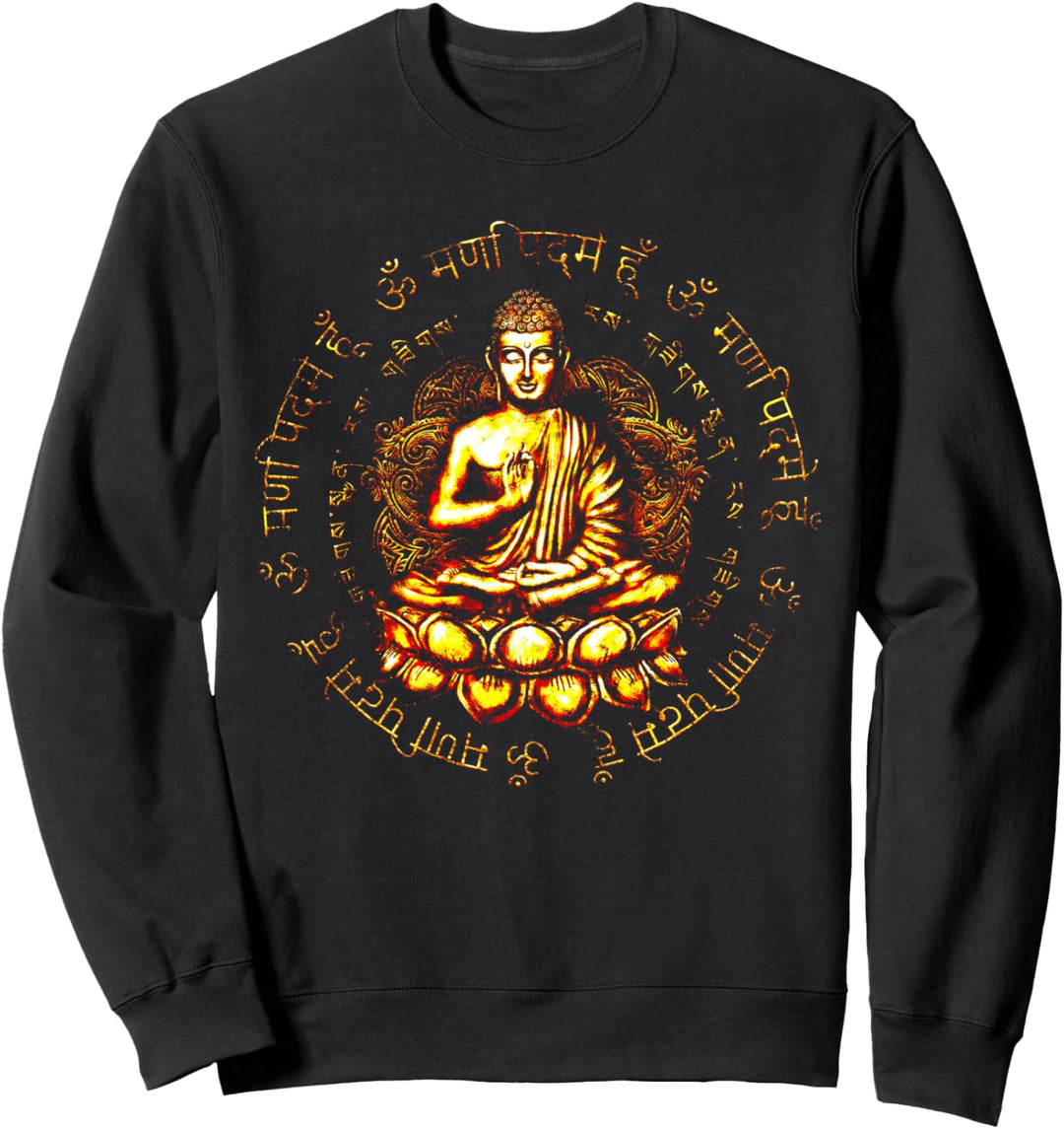 Zen Buddha Yoga Achtsamkeit Frieden Sweatshirt