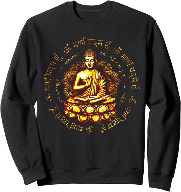 Zen Buddha Yoga Achtsamkeit Frieden Sweatshirt