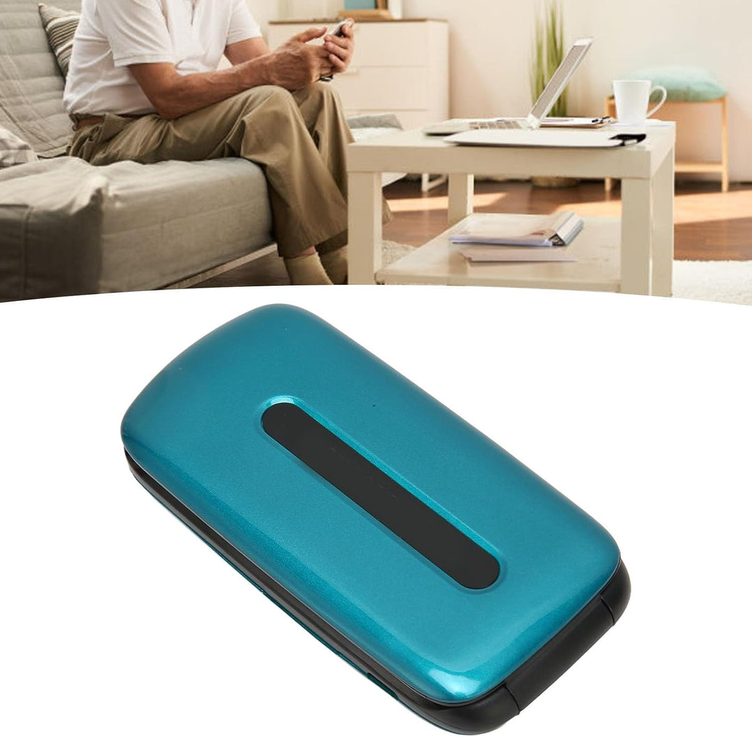 Klapptelefon für Senioren, Entsperrt, 3G-LTE-Dual-SIM-Telefon mit Grossen Tasten, Leistungsstarkem L