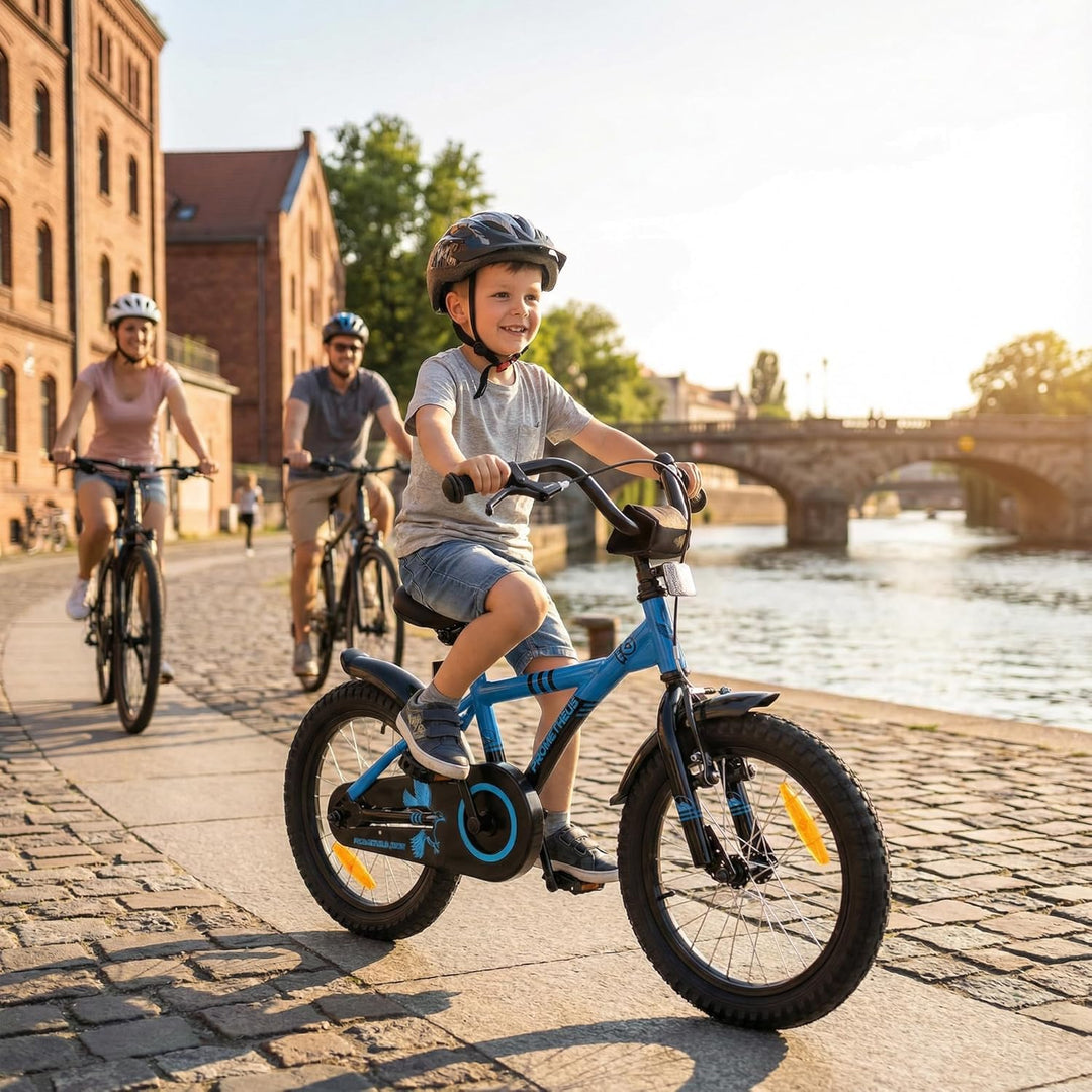 PROMETHEUS BICYCLES Kinderfahrrad 16 Zoll ab 5 Jahren - Kinder Fahrrad Mädchen Jungen Fahrrad Kinder