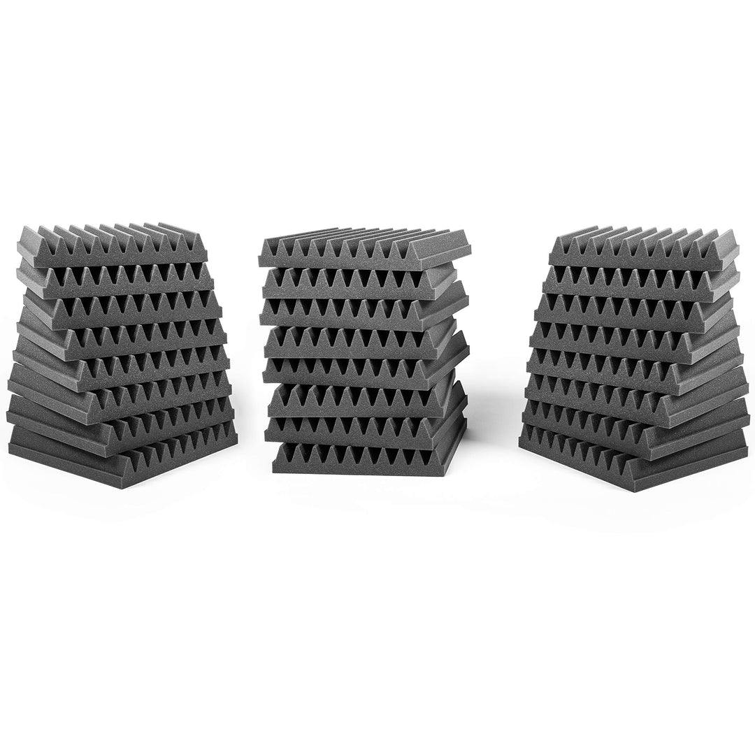 AcousPanel Akustikschaumstoff Schaumstoffplatten Acoustic Foam Schallabsorber Anthrazitgrau (30x30x4