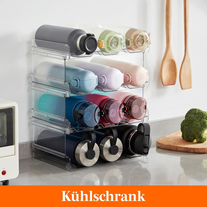 Lifewit Stapelbarer Flaschenhalter Weinflaschen Halter Weinregal Wein, Gefrierschrank, Vorratskammer